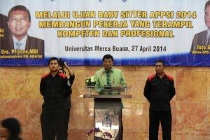 APPSI Selenggarakan Ujian Kompetensi Baby Sitter 2014