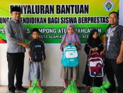 Tingkatkan Akses Pendidikan, 70 Anak di Ateuk Pahlawan Banda Aceh Mendapat Bantuan Perlengkapan Sekolah