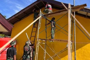 Sekolah di Aceh Tamiang Terdampak Bencana, TNI Lakukan Renovasi